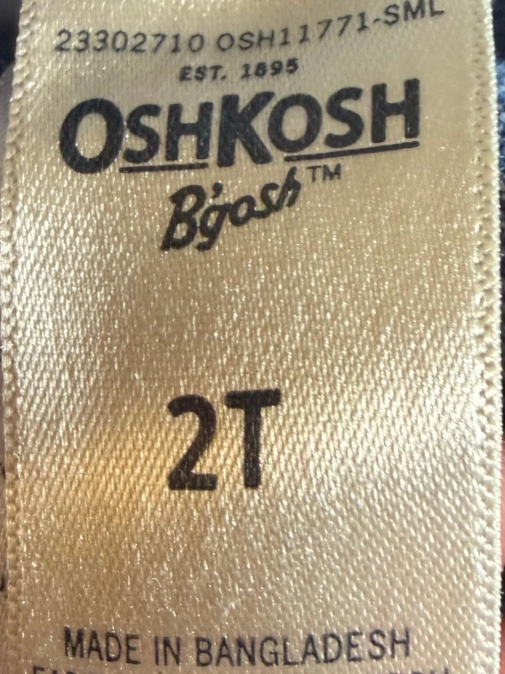 OshKosh Bgosh description heavy
